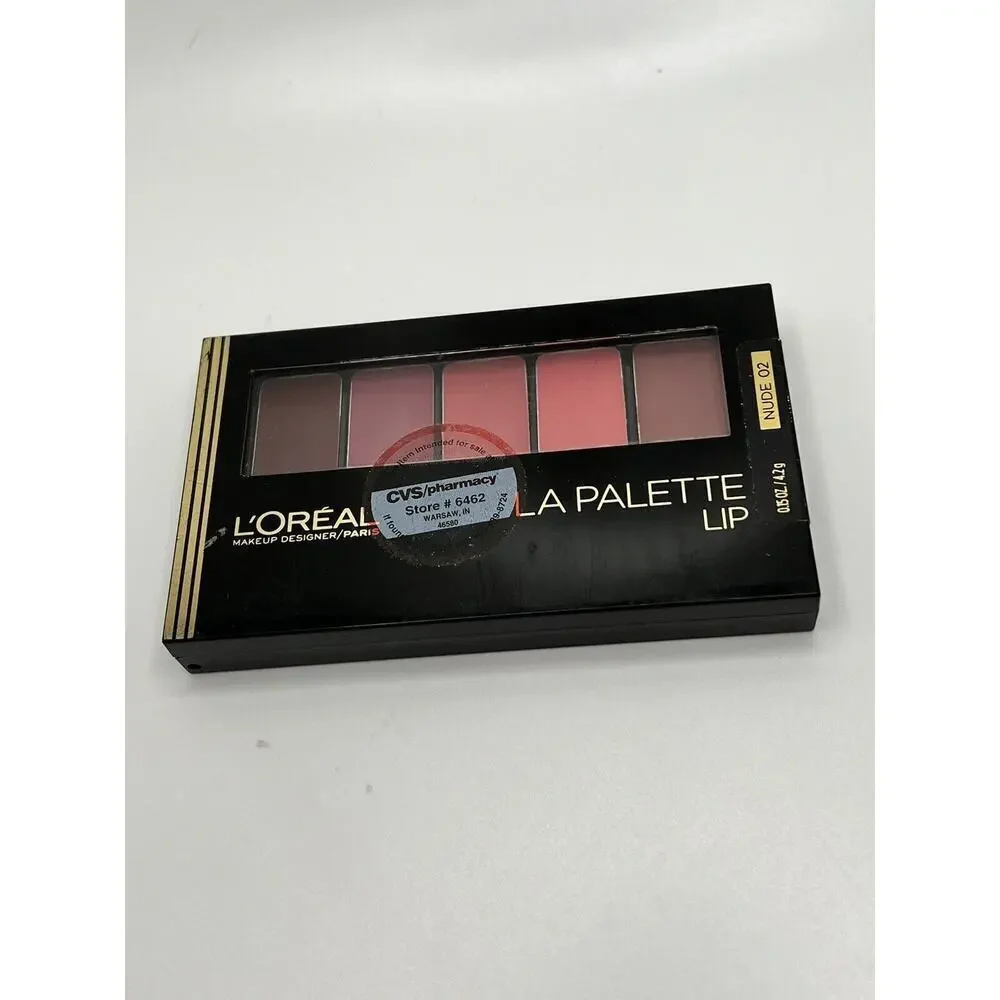 L'oreal Lip Color LA Paltette #02 Nude 5 Shades of Nude (Sealed)